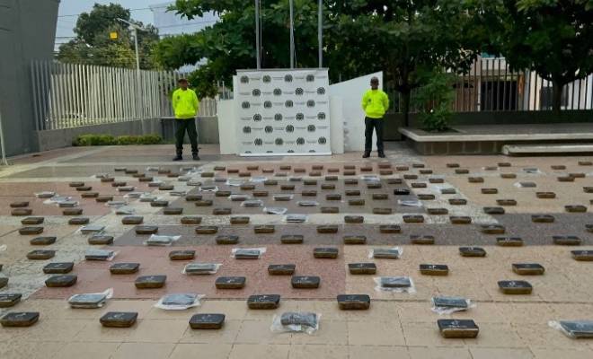 Golpe a las finanzas ilegales del Grupo Delincuencial Común Organizado La Heroica, con la incautación de 218 kilos de cocaína