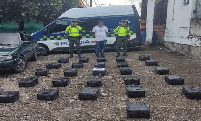 Cargamento de marihuana incautado 