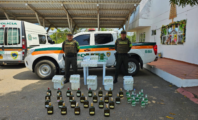 Incautación de licor adulterado