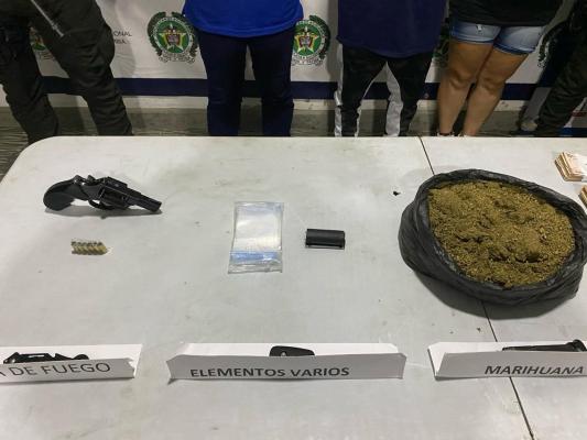  incautación de marihuana - arma de fuego