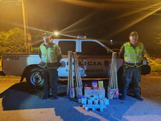 Incautación de Pólvora en Puerto López