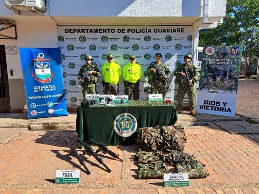 Incautación de material bélico en la Vereda Nueva Tolima