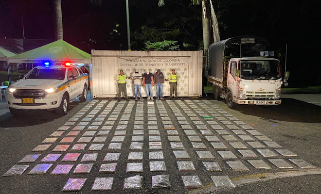 En el Departamento del Meta fueron incautados 107 kilogramos de estupefacientes 