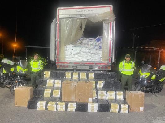 Incautación de cigarrillos por parte de tránsito