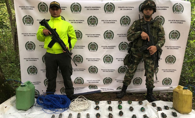 Incautación y destrucción de material de guerra del GAO-r Frente Carlos Patiño en el Patía