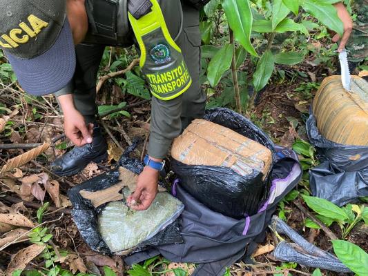 En Mocoa fueron incautados 32.900 gramos de marihuana