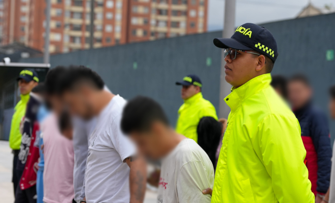 Capturados del grupo delincuencial 'El Mesa' entre los que se encuentran presuntos sicarios y expendedores de estupefacientes