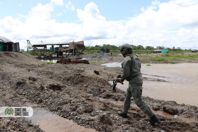 Con la Operación Aurun se inaugura el Grupo Operativo Interinstitucional contra la Minería Ilegal. 