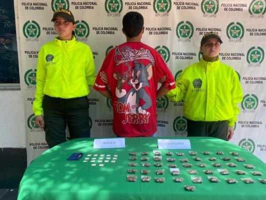 La Policía desenmascaró a “carepalo” presunto expendedor de estupefacientes en La Dorada