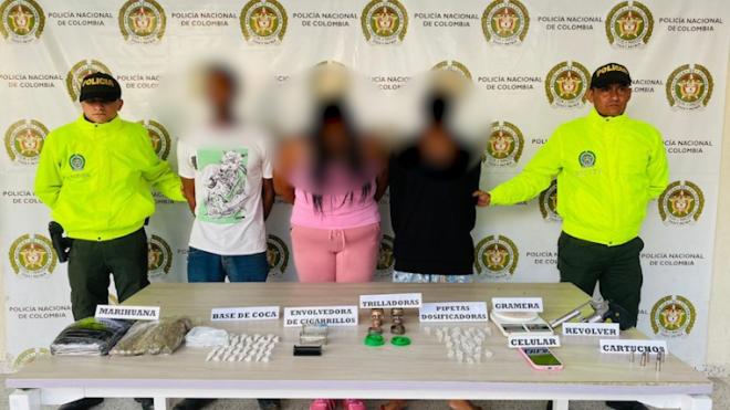 La Policía en el Meta logró la desarticulación de un grupo delincuencial dedicado al microtráfico