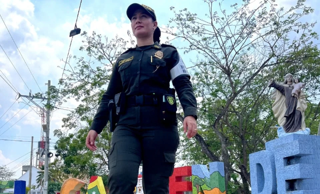 La Subintendente Claudia Patricia Arteaga