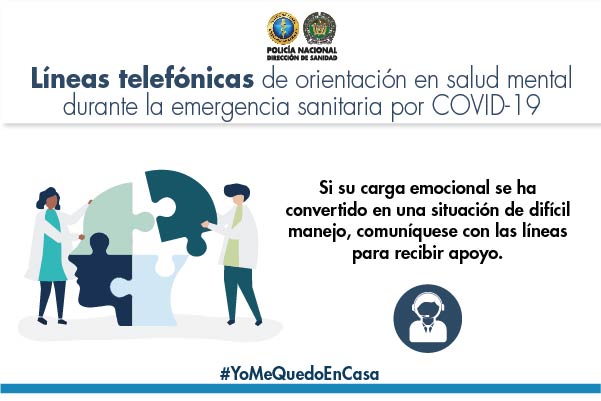 líneas telefonicas  para la salud mental