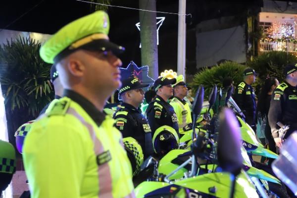 Policía de Caldas, lista para garantizar la seguridad y movilidad durante la noche de navidad