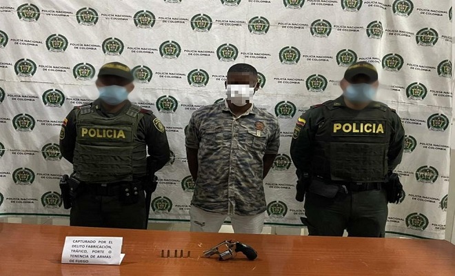 Lo capturamos cuando hacía disparos al aire en Quibdó