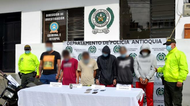 Presuntos responsables del homicidio de Oscar Tulio Mesa en Jardín Antioquia