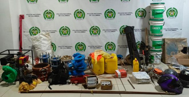 Los elementos hurtados se encuentran avaluados en cerca de 40 millones de pesos