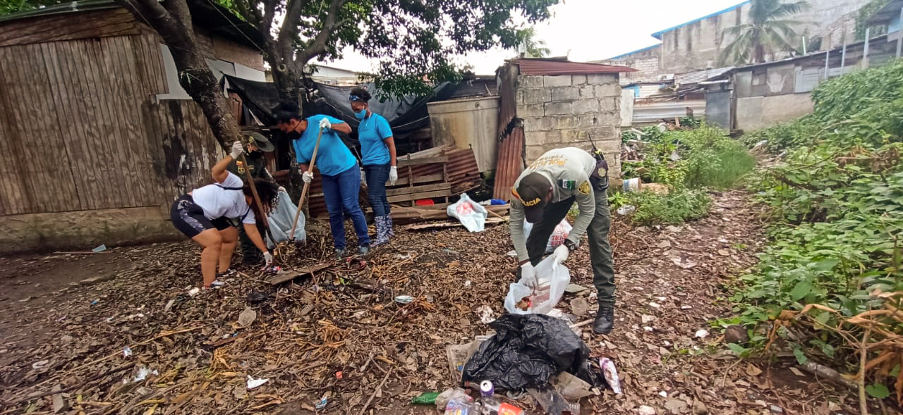 Más de una tonelada de residuos sólidos fue recolectados en el sector de Simpson Well  