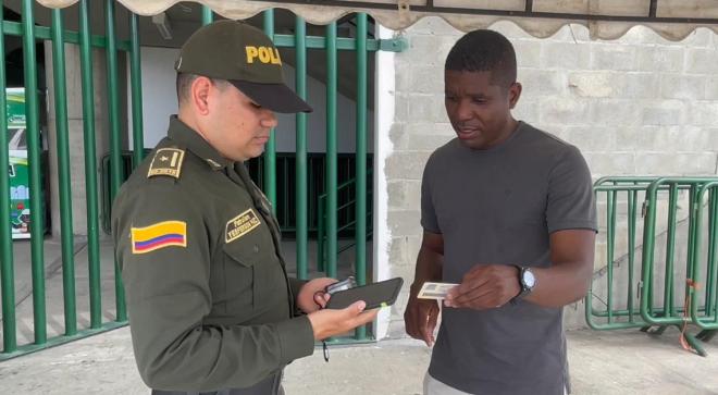 medidas de seguridad durante el encuentro futbolístico 