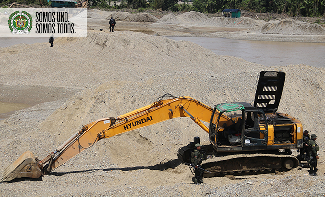 Operativo contra la minería ilícita en el Chocó