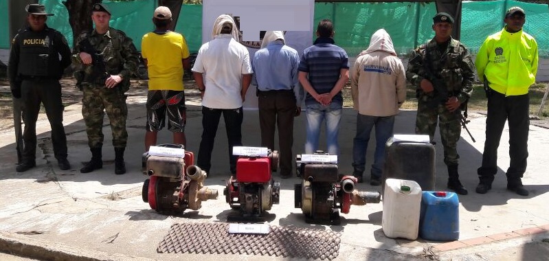 Personas capturadas en la operación 