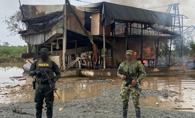 Destrucción bajo el direccionamiento del técnico profesional en explosivos