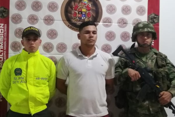 Capturamos a un ciudadano en flagrancia, por el delito de tráfico, fabricación o porte de estupefacientes.