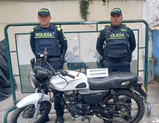 Fue recuperada una motocicleta en Manizales