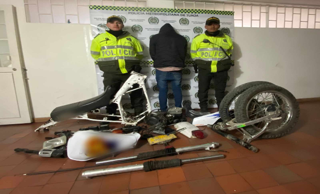 Hallazgo moto desguazada