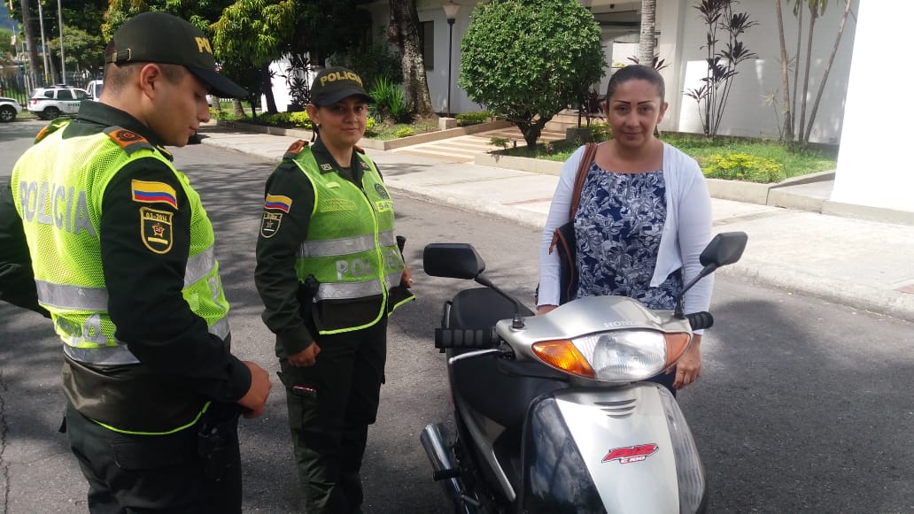 Mediante solicitud de anotaciones judiciales recuperamos una motocicleta