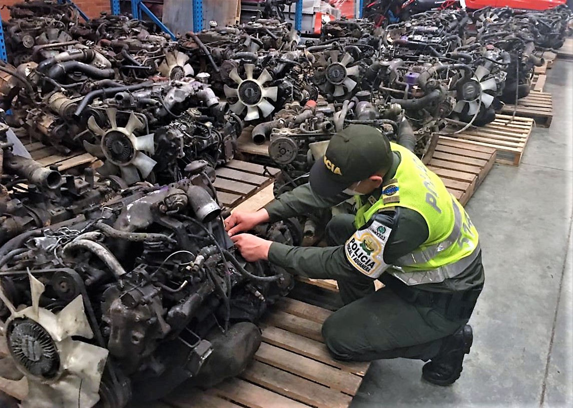 Aprehensión motores DIESEL POLFA Pereira