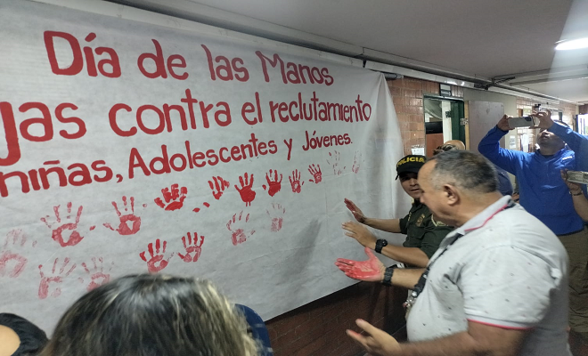 Muro de rechazo al reclutamiento forzado