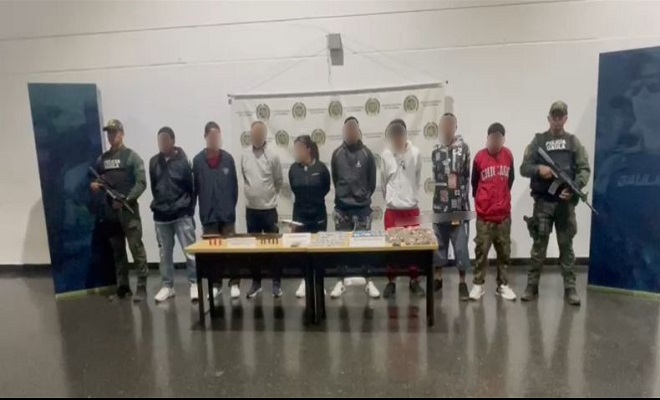 Capturados nueve integrantes de grupo delincuencial de la comuna 16 Belén
