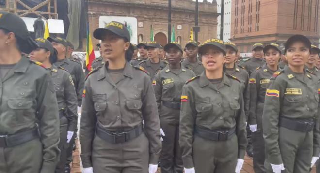 202 nuevos auxiliares de Policía juraron lealtad a la bandera en el Valle del Cauca