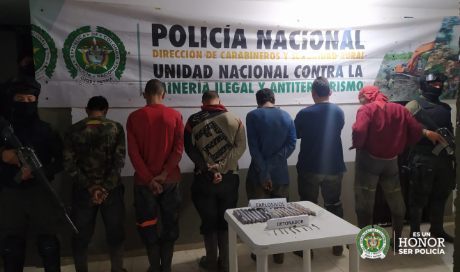 Siete capturados en el marco de la Operación Hades en Buriticá