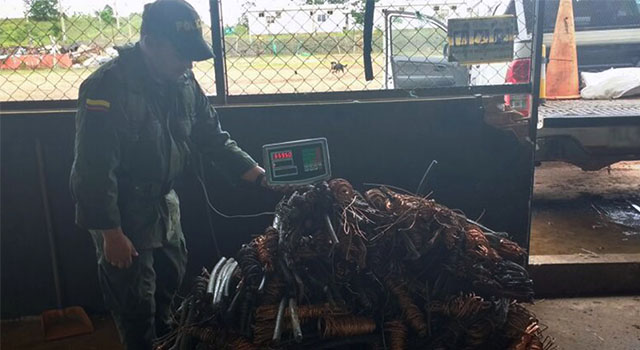 Con la operación “Neptuno”-la Policía Nacional-contrarresta el hurto de cable de cobre
