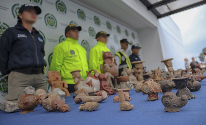 Golpe a estructura de tráfico de piezas arqueológicas