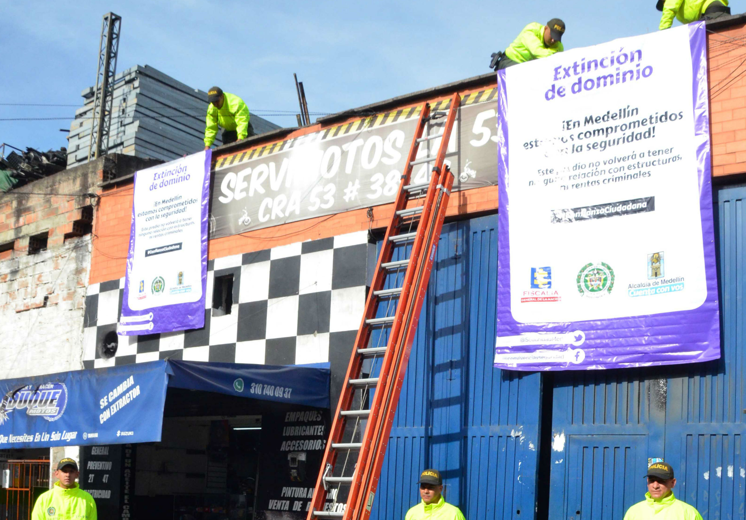 Intervención en el sector La Bayadera de Medellín 