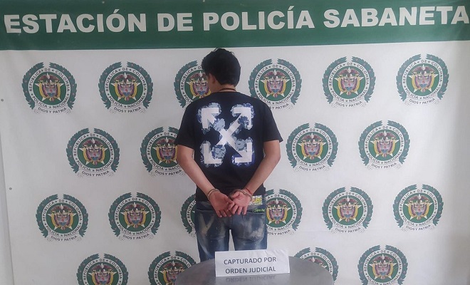 En Sabaneta, capturado un hombre por los delitos de concierto para delinquir agravado, hurto calificado y agravado