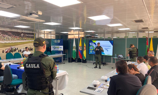 El Gaula de la policía nacional, adelanta el cuarto encuentro antiextorsión 2022