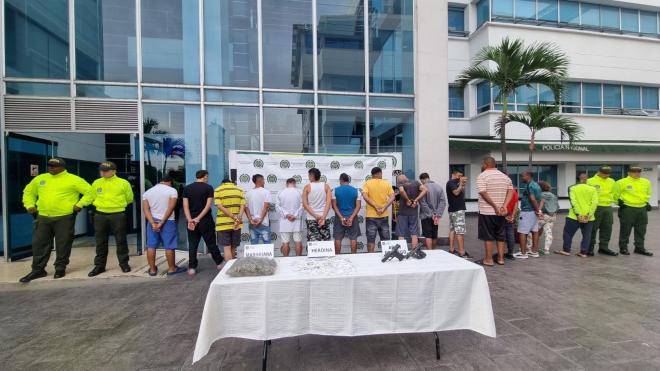  Presuntos responsables de actividades de microtráfico en las Comunas 9 y 21 de la capital vallecaucana.