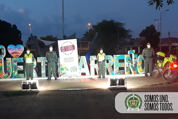 Patrulla en casa Puerto Carreño