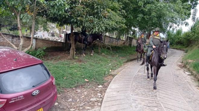 Patrullaje de los carabineros