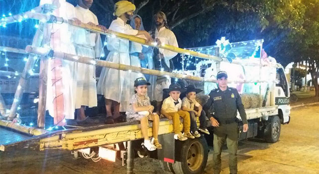 Pesebre móvil-navidad-Policía Meta