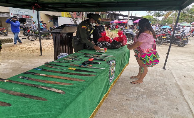 Armas entregadas voluntariamente