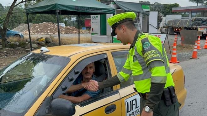 La Policía en el Putumayo dispuso todas sus capacidades institucionales para garantizar la seguridad en la vía