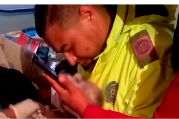 héroe salvó la vida a recién nacido
