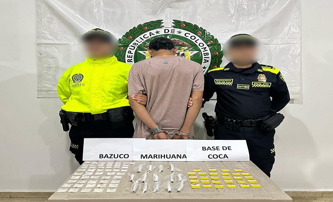 Policía captura a una persona cuando pretendía comercializar estupefacientes