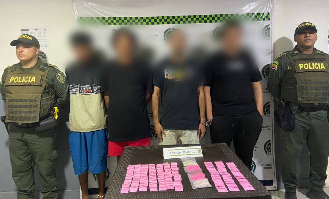 Nuevo golpe al narcotráfico: La policía desarticuló banda que comercializaba drogas sintéticas en la Zona Norte de Cartagena