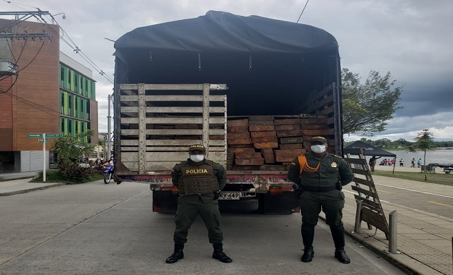 Incautamos madera y combustible en el Chocó