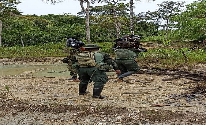 Policía y Ejercito continúan con acciones para contrarrestar la minería ilegal